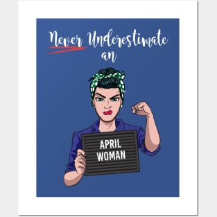 April Woman Posters and Art